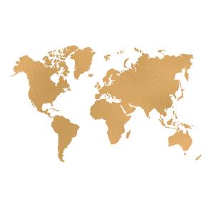 GOLD SHADE WORLD MAP
